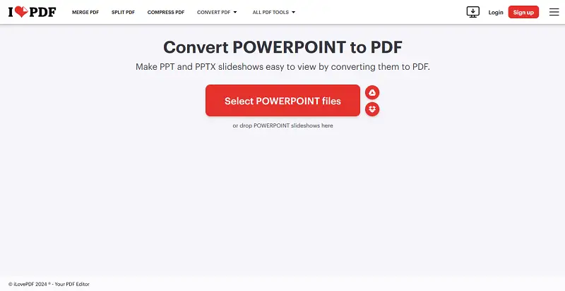 Can a PowerPoint be saved as a PDF