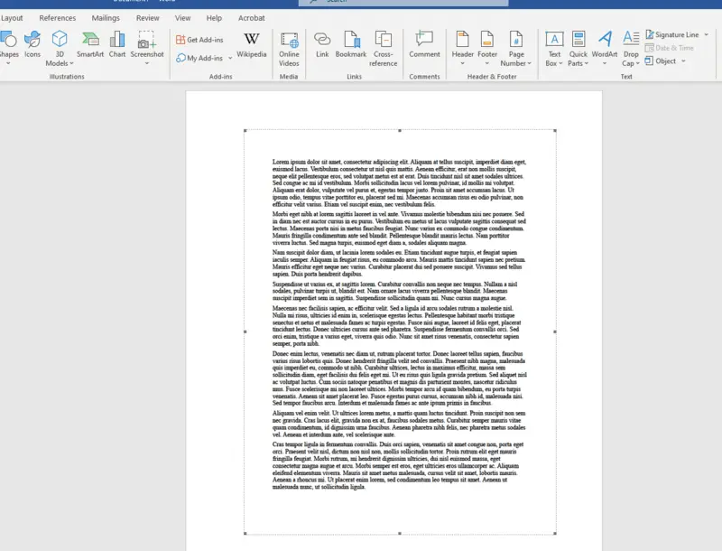 How to copy a PDF into Word as an object