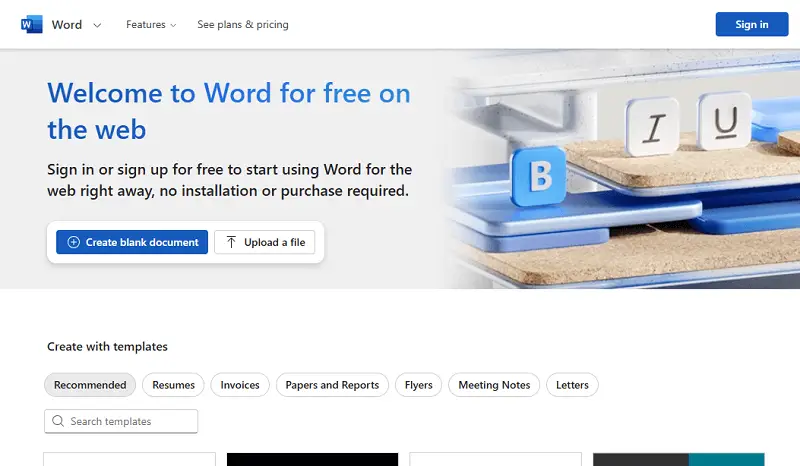 Online Microsoft Word Online Microsoft Word
