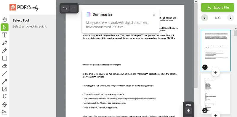 Result of summarizing PDF with PDF Candy Result of summarizing PDF with PDF Candy