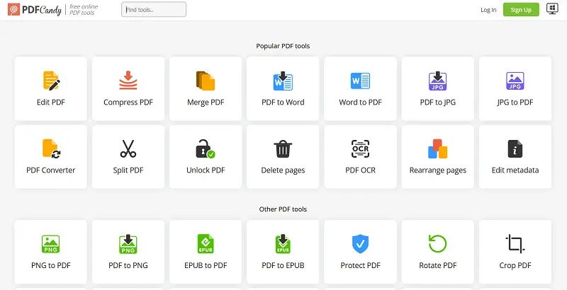 PDF Candy tools PDF Candy tools