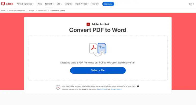 PDF to Word converter - Adobe online