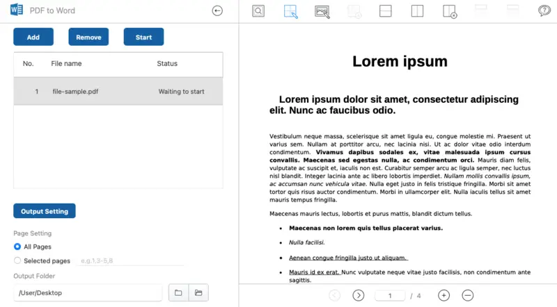 PDF to Word converter for macOS - Clever PDF