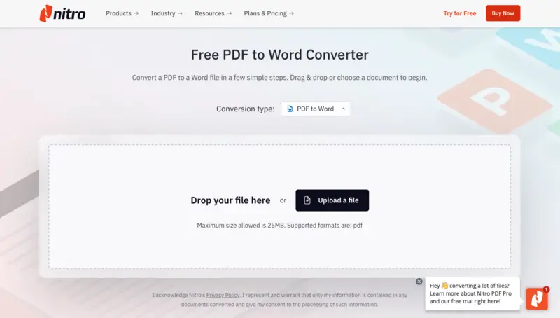 Desktop and online PDF to DOCX converter - Nitro PDF