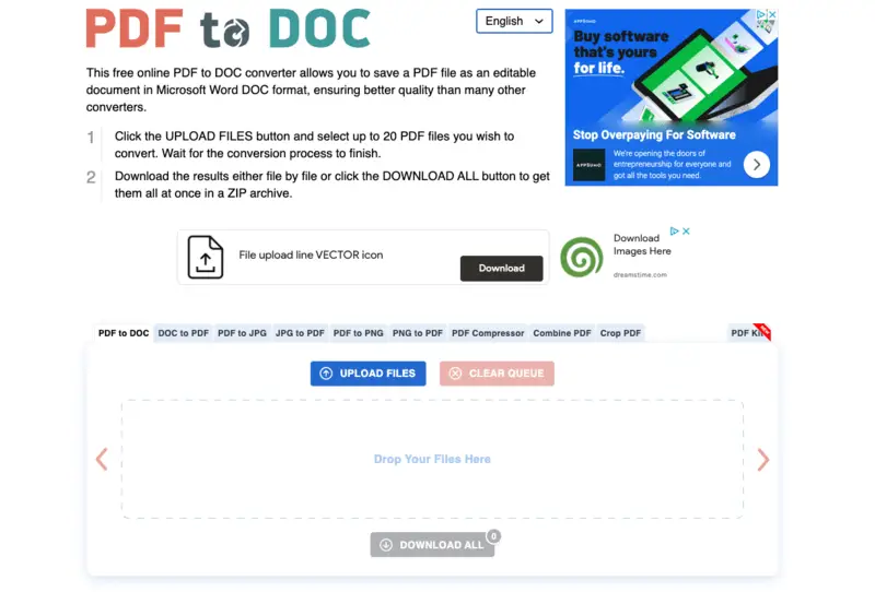 Convert PDF to Word online - PDF to DOC converter