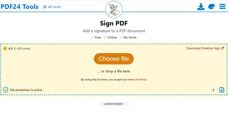 Online signature with PDF24 Tools Online signature with PDF24 Tools