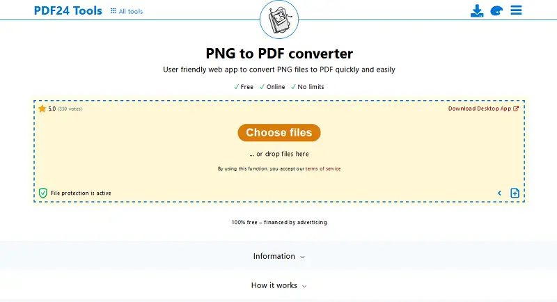 Merge PNG to PDF