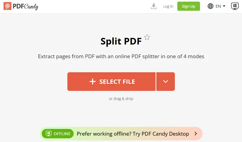 Split PDF before password protection