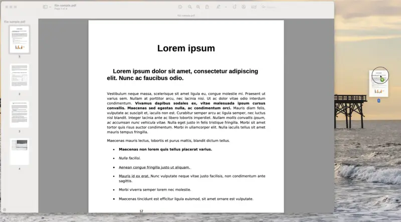 Split a PDF on macOS in Preview