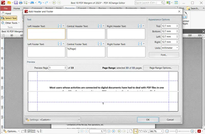 How to paginate PDF with PDF-XChange Editor How to paginate PDF with PDF-XChange Editor